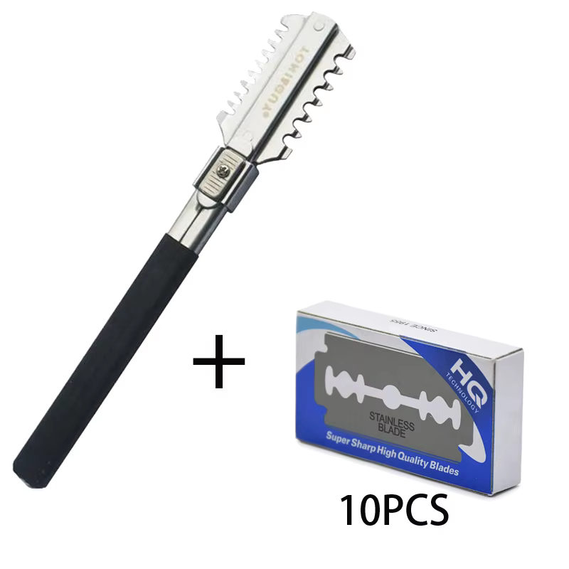 Men'S Grooming Salon - Double-Edge Shaving Haircut Razor Knife Blades