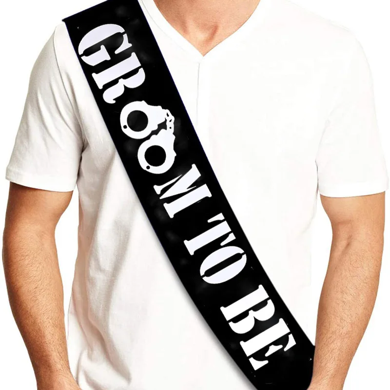 Men'S Grooming Ideas - Groom to Be Sash Funny Wedding