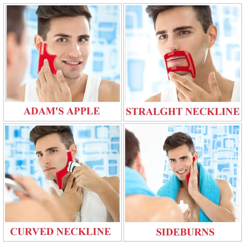 2/4Pcs Men's Beard Combs Hair  - Men'S Grooming Salon ulasan dan harga