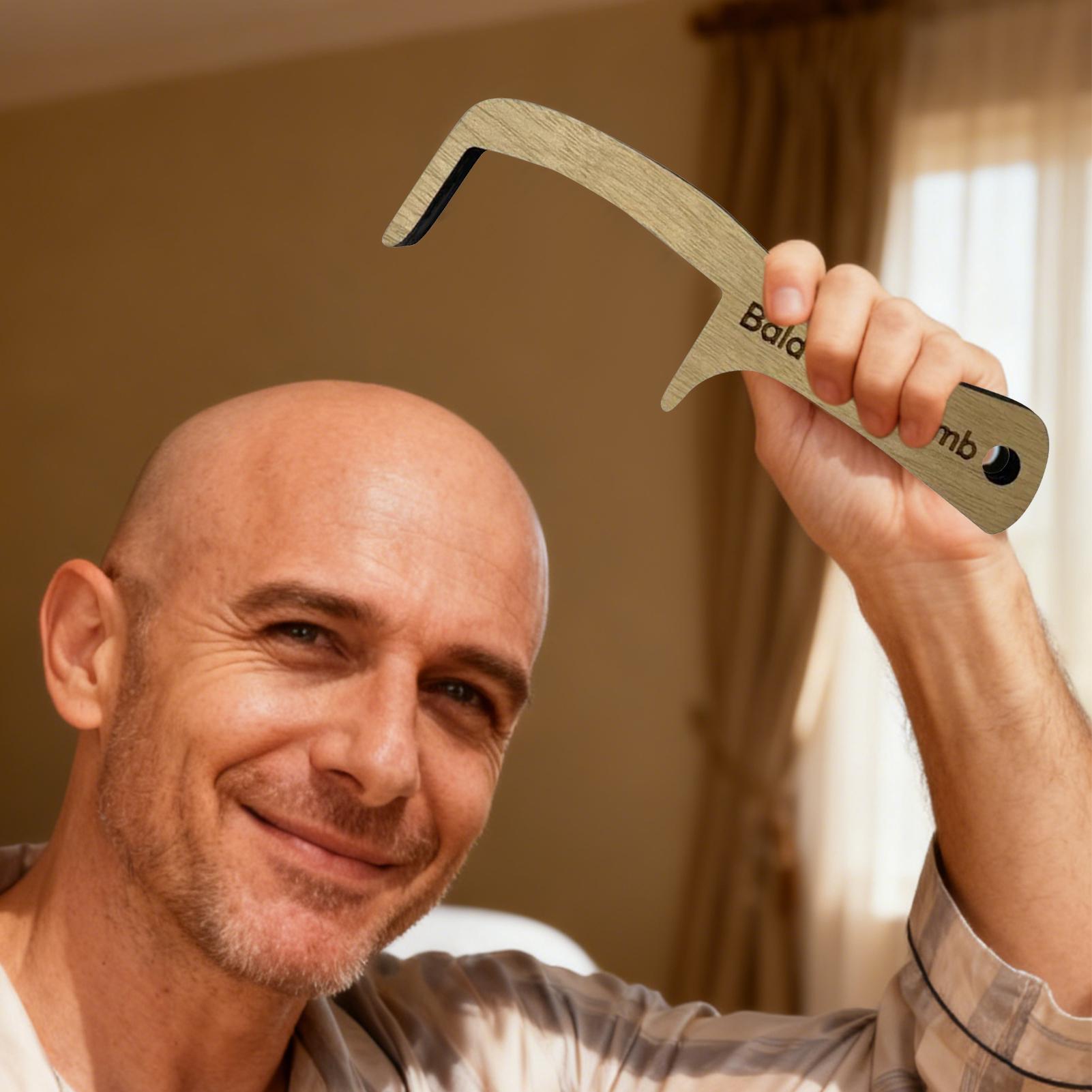 Bald Man Comb Funny Prank Groo - Men'S Grooming Tool ulasan dan harga