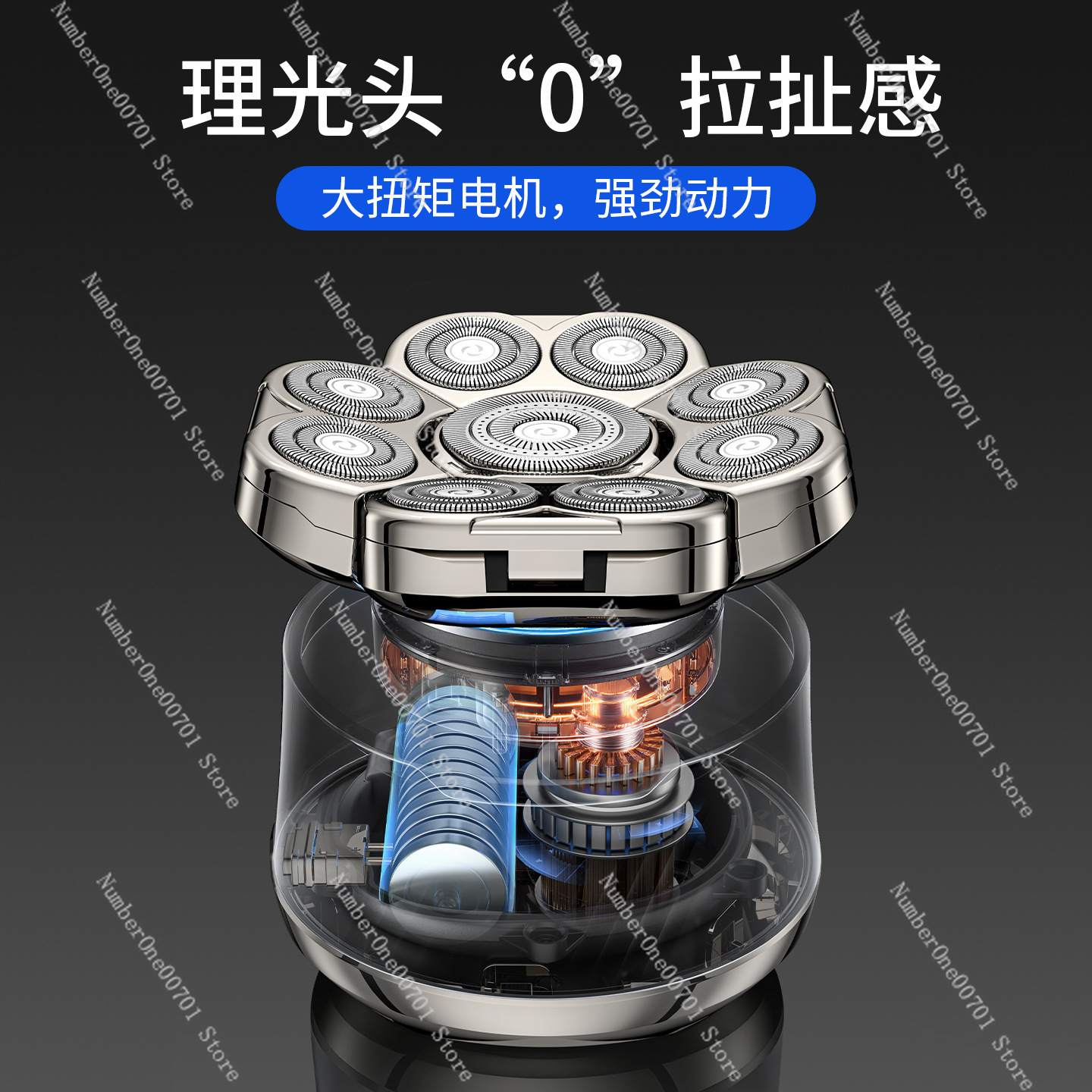 9-Blade Head Shaver for Men, 6 - Men'S Grooming Razor Kit ulasan dan harga