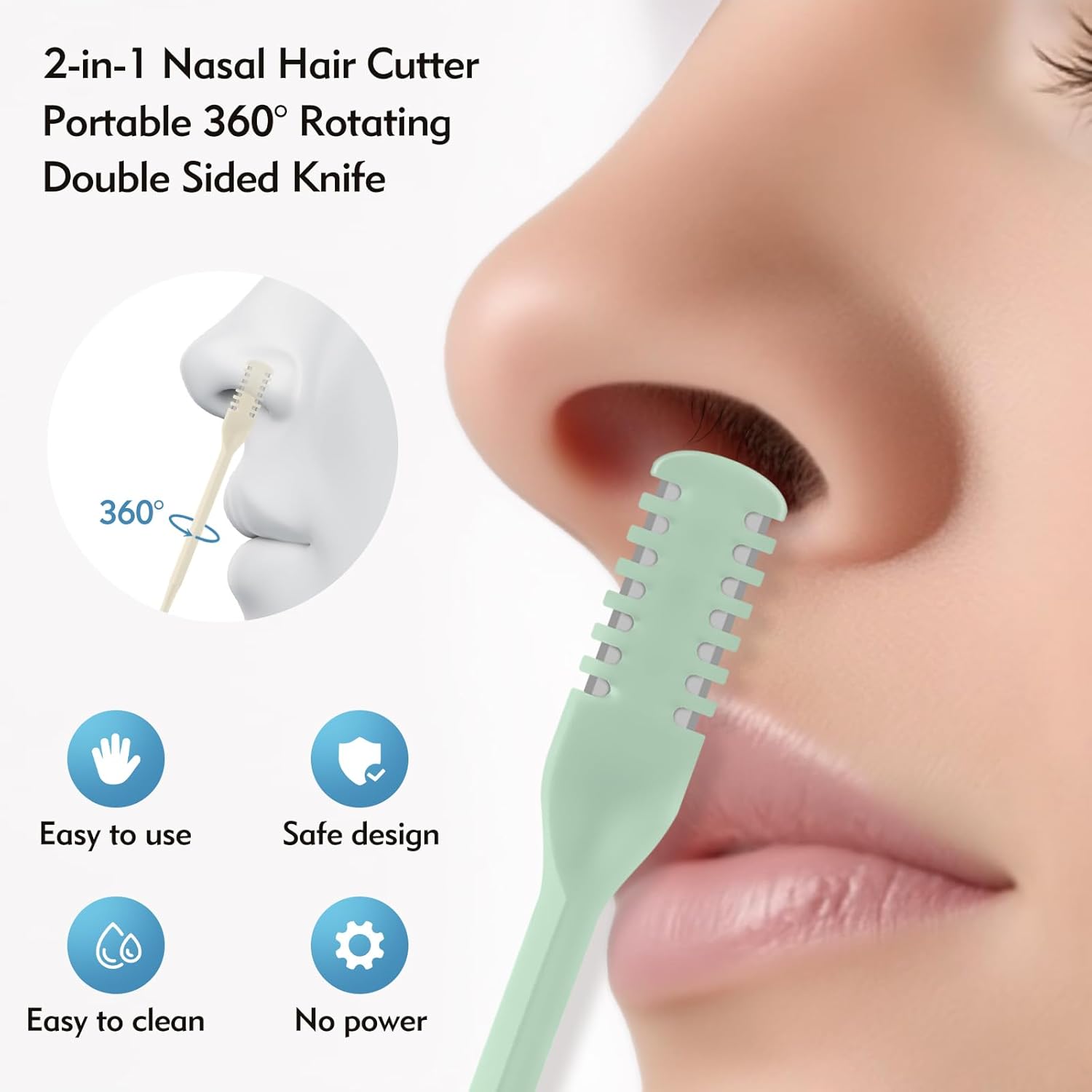 5/20/50Pcs 2-in-1 Nasal Cutter - Men'S Grooming Salon ulasan dan harga