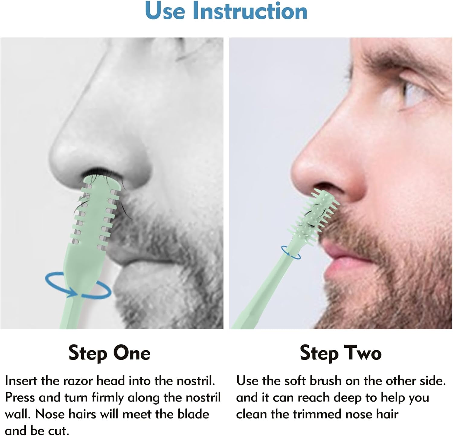 5/20/50Pcs 2-in-1 Nasal Cutter - Men'S Grooming Salon ulasan dan harga