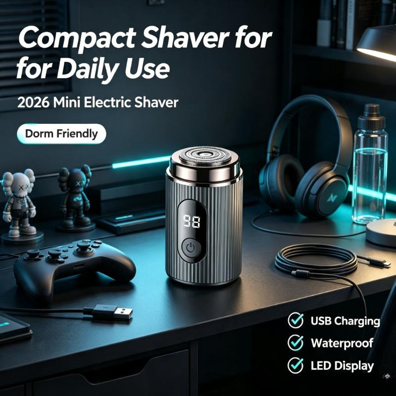 2026 Mini Electric Shaver Port - Men'S Grooming Razor Kit ulasan dan harga