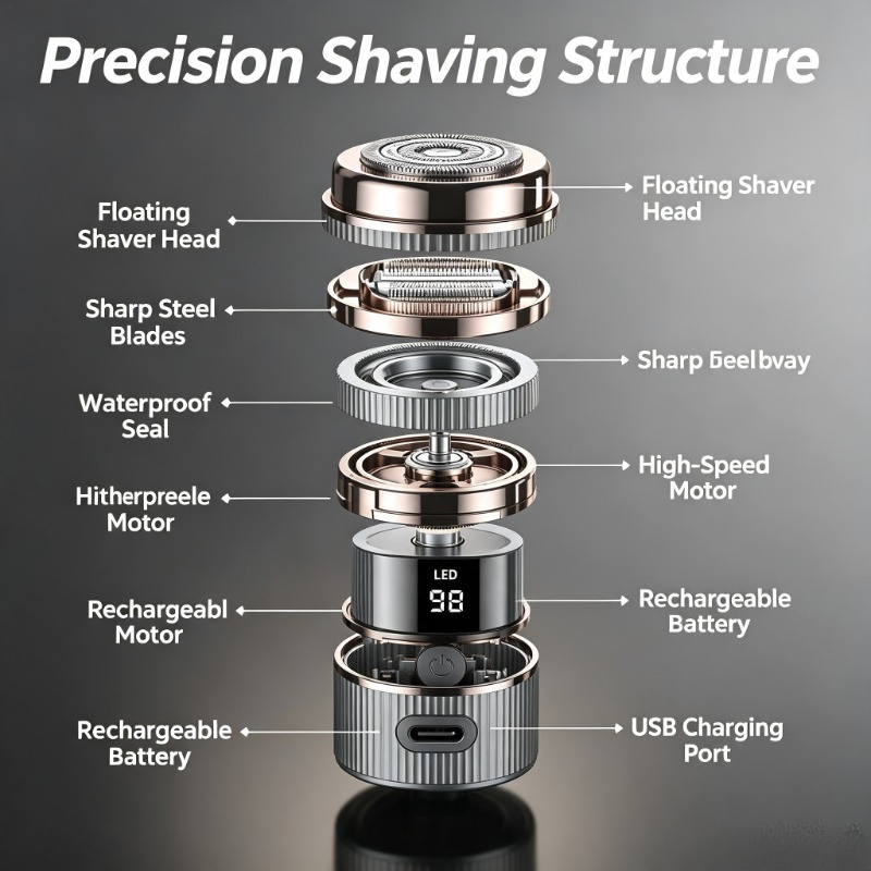 2026 Mini Electric Shaver Port - Men'S Grooming Razor Kit ulasan dan harga