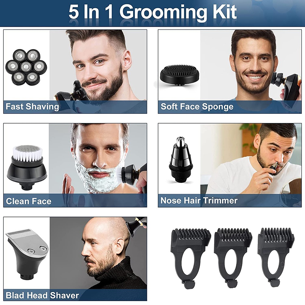 A66Z 7D Electric Razor For Men - Men'S Grooming Razor Kit ulasan dan harga