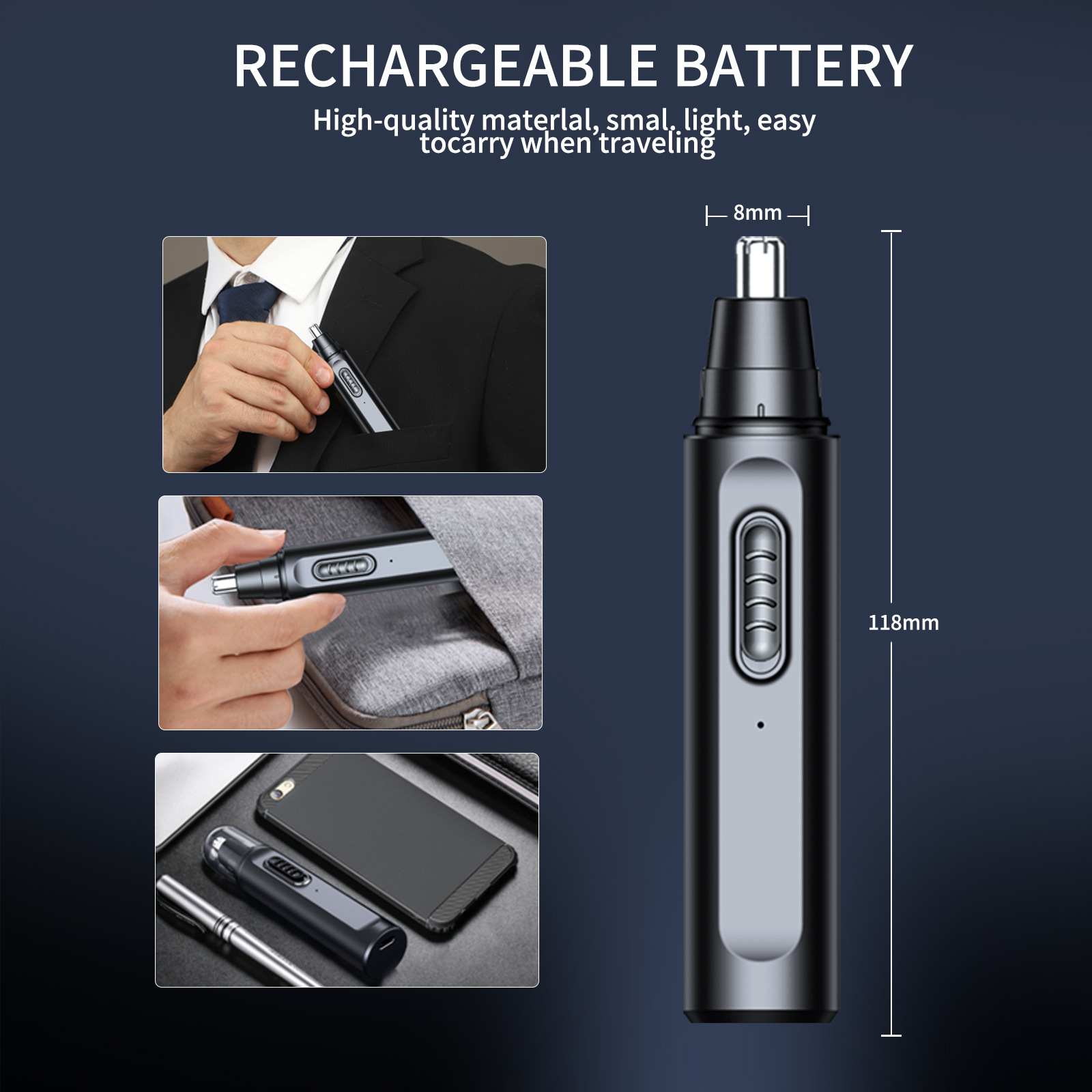Nose Hair Trimmer for Men Elec - Men'S Grooming Salon ulasan dan harga