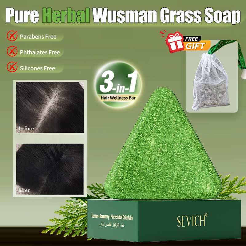 Natural Hair Growth Set Usman  - Ingrown Hair Serum ulasan dan harga