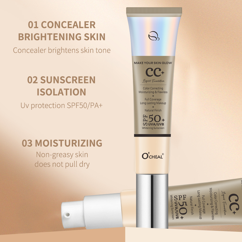 Ocheal 30g CC Cream Foundation - Face Moisturizer Spf ulasan dan harga