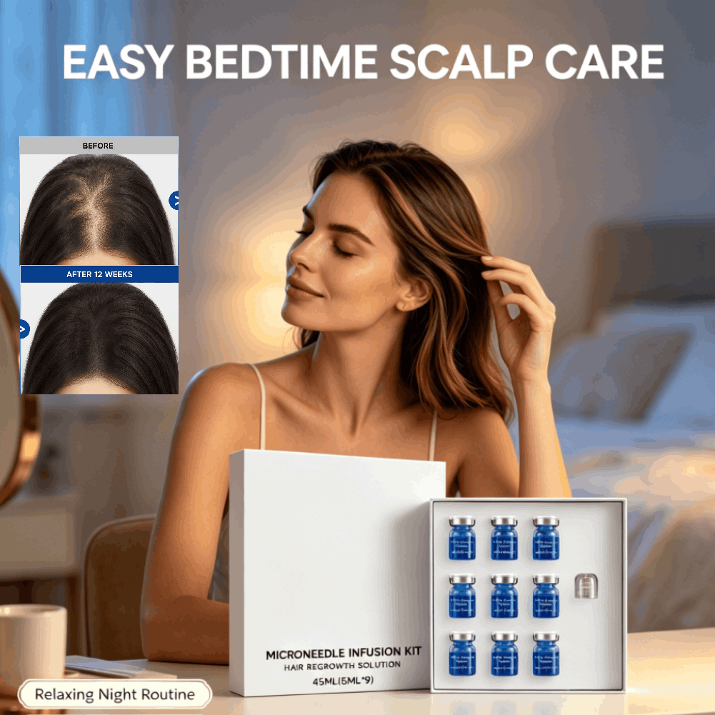 Microneedle Hair Regrowth Kit  - Ingrown Hair Serum ulasan dan harga