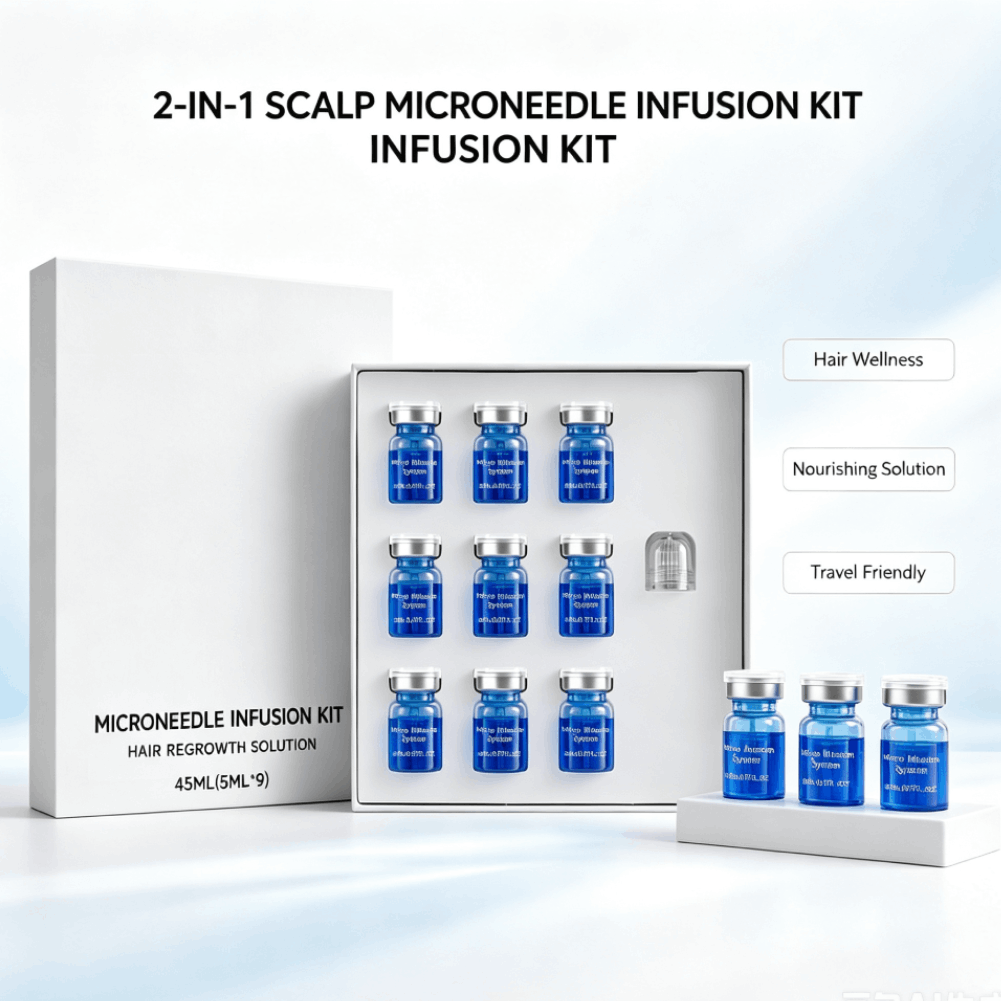 Microneedle Hair Regrowth Kit  - Ingrown Hair Serum ulasan dan harga