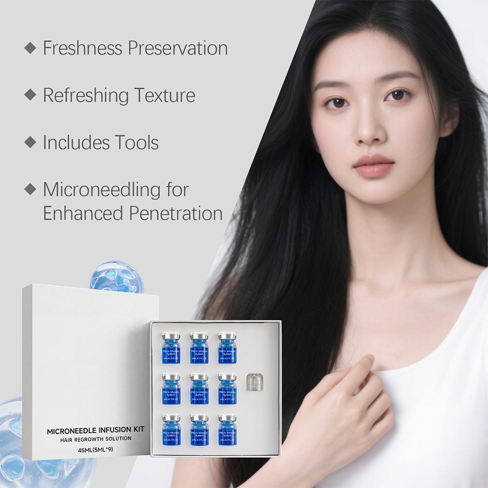 Microneedle Hair Regrowth Kit  - Ingrown Hair Serum ulasan dan harga