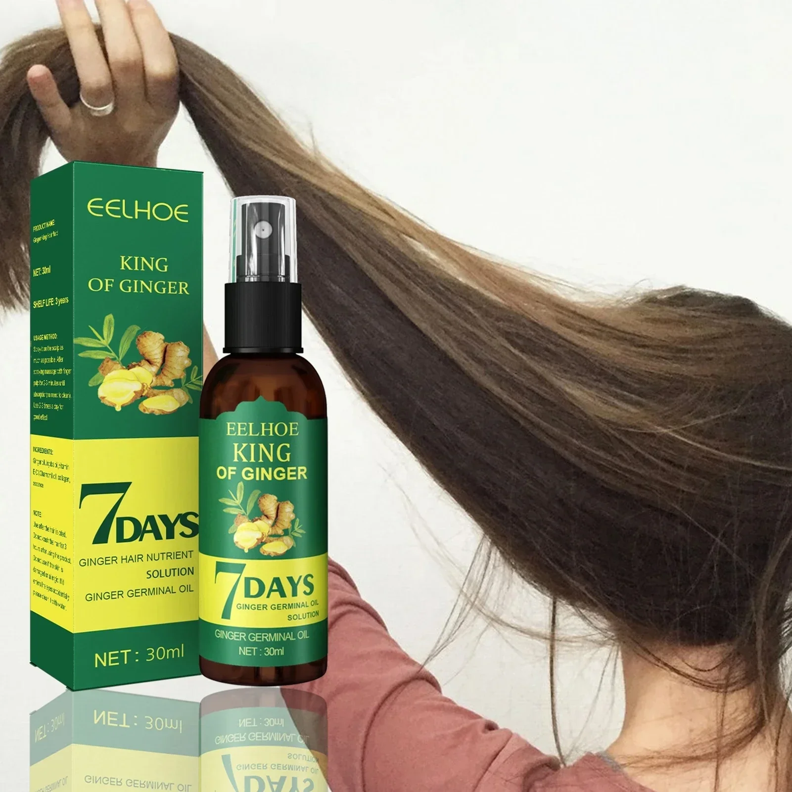 2024 Ginger Hair Growth Serum  - Ingrown Hair Serum ulasan dan harga