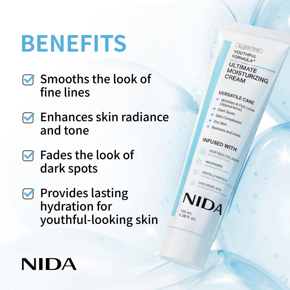 NIDA Moisturizing Cream+Sunscr - Face Moisturizer Spf ulasan dan harga