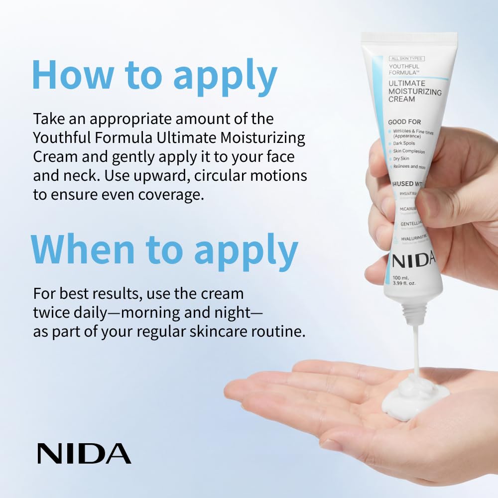 NIDA Moisturizing Cream+Sunscr - Face Moisturizer Spf ulasan dan harga