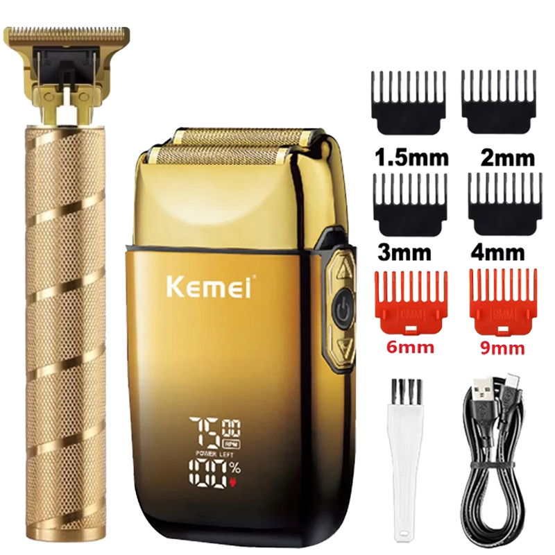 Kemei KM-TX10 T9 Hair Trimmer  - Men'S Grooming Razor Kit ulasan dan harga