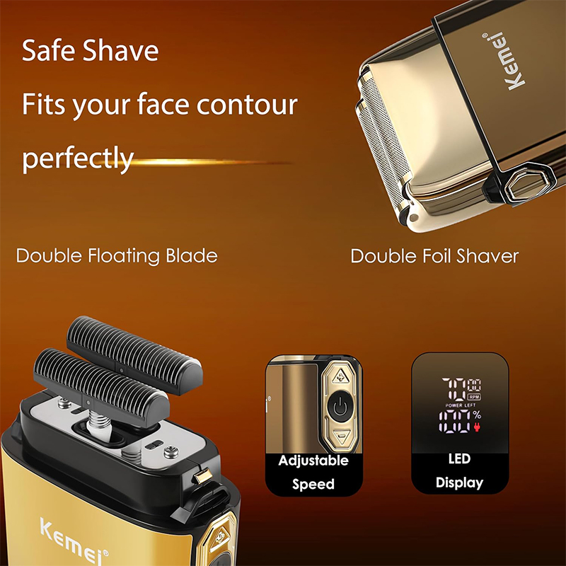 Kemei KM-TX10 T9 Hair Trimmer  - Men'S Grooming Razor Kit ulasan dan harga
