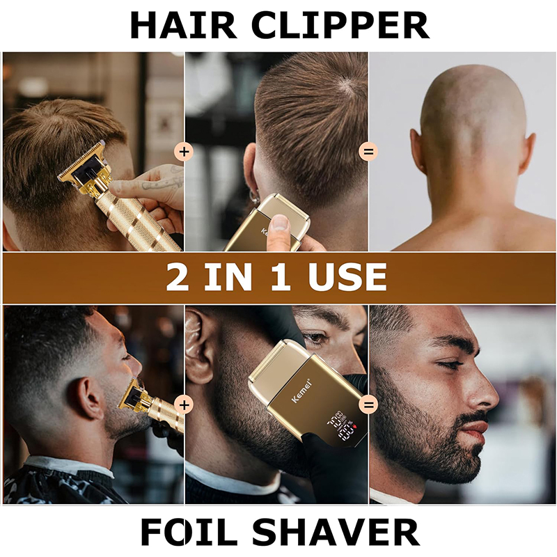 Kemei KM-TX10 T9 Hair Trimmer  - Men'S Grooming Razor Kit ulasan dan harga